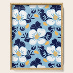 Vintage flower nature art pattern Serving Tray Gallery Image 1
