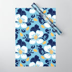 Vintage flower nature art pattern Wrapping Paper Gallery Image 1