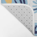 Vintage flower nature art pattern Bath Mat Gallery Image 2