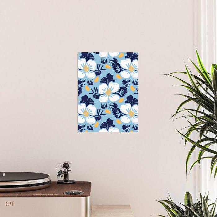 Vintage flower nature art pattern Poster Gallery Image 2
