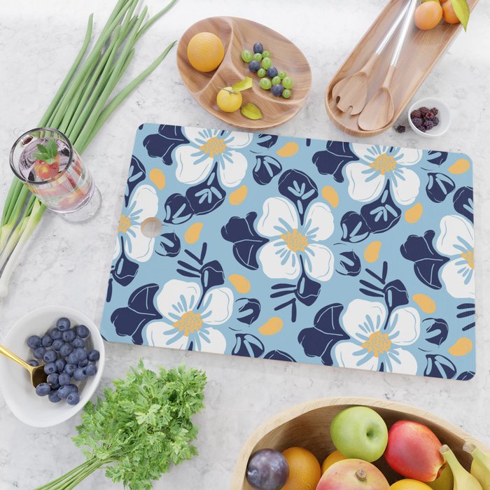 Vintage flower nature art pattern Cutting Board Gallery Image 2