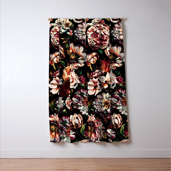 Dark Garden II Window Curtain Gallery Image 3