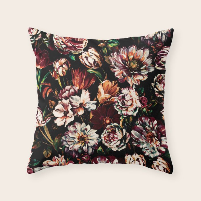 Dark Garden II Throw Pillow Gallery Image 6