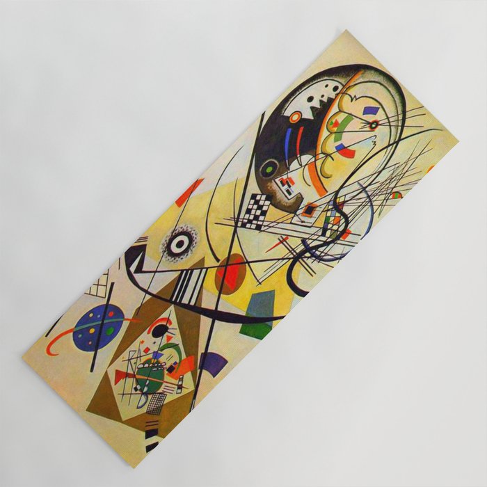 Wassily Kandinsky Transverse Line, colorful  Yoga Mat Gallery Image 1