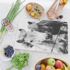 Horses Black and White Cutting Board Gallery Image 2