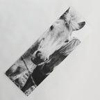 Horses Black and White Yoga Mat Gallery Image 1