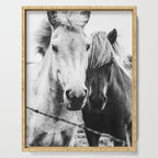 Horses Black and White Serving Tray Gallery Image 1
