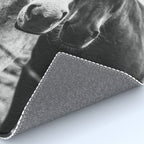 Horses Black and White Rug Gallery Image 4