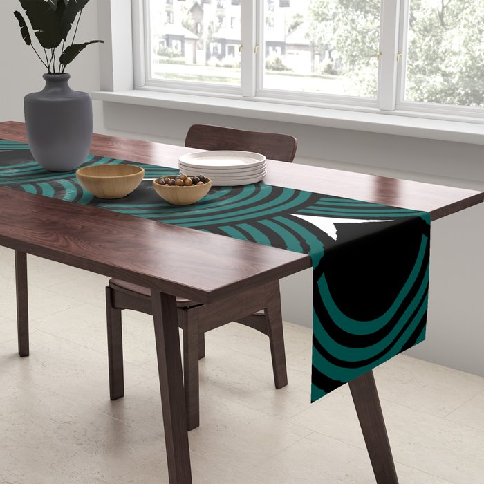 Art Deco Shell Print Table Runner Gallery Image 2
