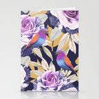 Bird in the rose bush D Stationery Card Gallery Image 2