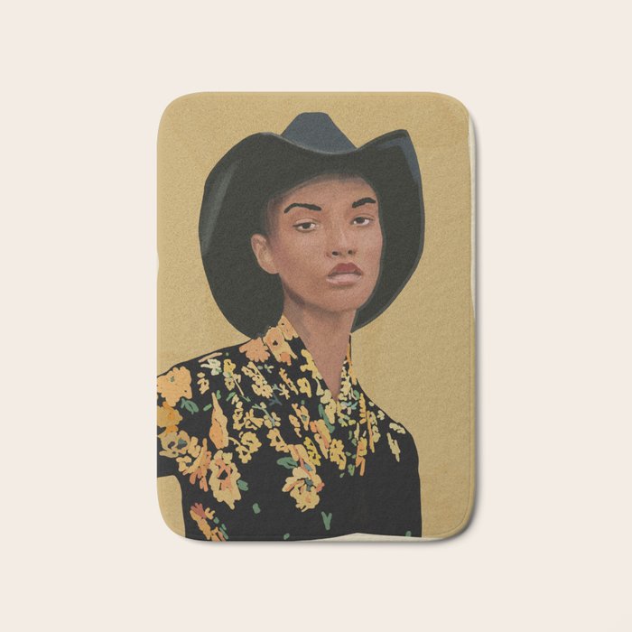 Girl Portrait 34 Bath Mat Gallery Image 1