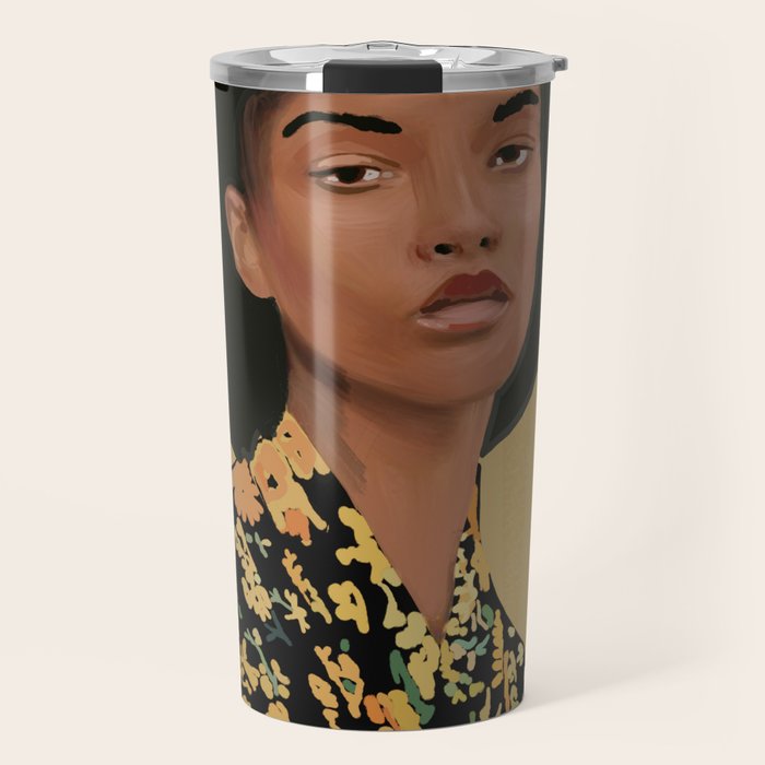 Girl Portrait 34 Travel Mug Gallery Image 1