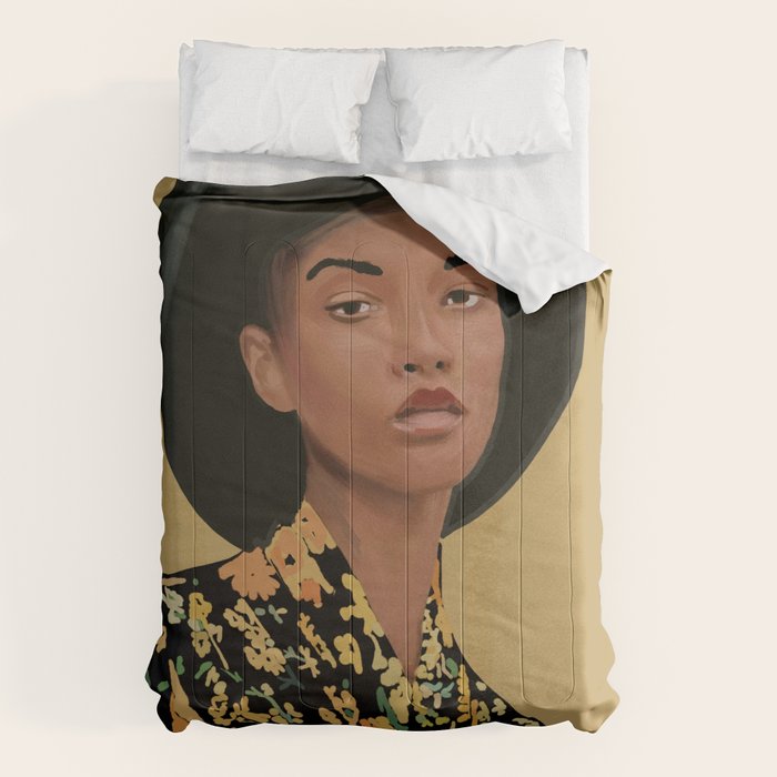 Girl Portrait 34 Comforter Gallery Image 1