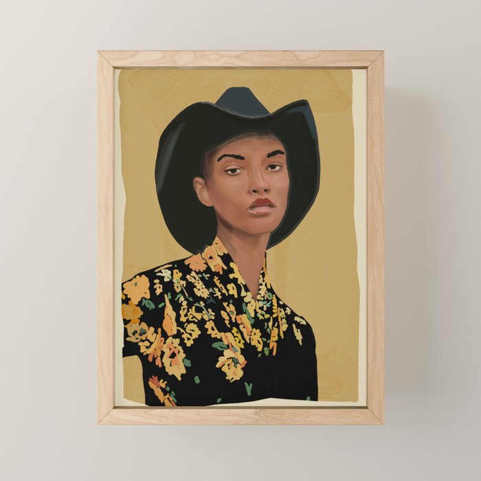 Girl Portrait 34 Mini Art Print Gallery Image 1