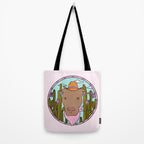 Cowboy Dog- Pitbull Tote Bag Gallery Image 2