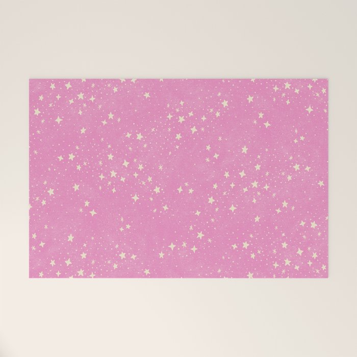 Stars - Pink Welcome Mat Gallery Image 1