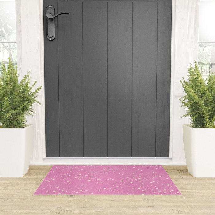 Stars - Pink Welcome Mat Gallery Image 3
