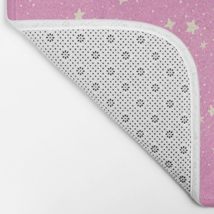 Stars - Pink Bath Mat Gallery Image 2