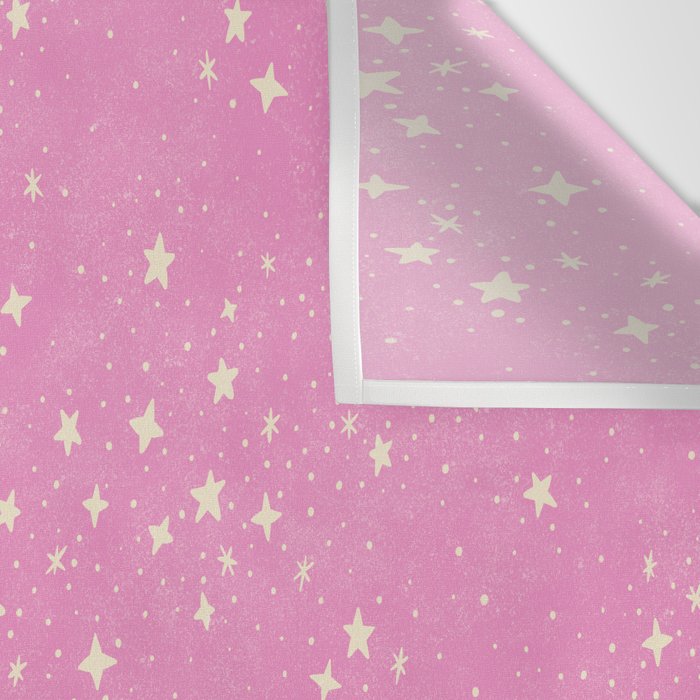 Stars - Pink Wall Tapestry Gallery Image 3