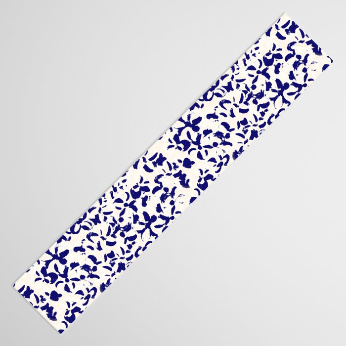 Mediterranean blue handmade floral Table Runner Gallery Image 3