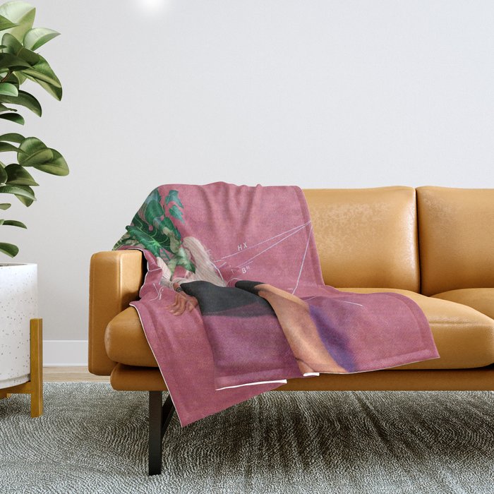 I leaf you Throw Blanket Gallery Image 1