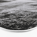 Workmen on face of George Washington, Mount Rushmore, South Dakota black and white photograph Bath Mat Gallery Image 3