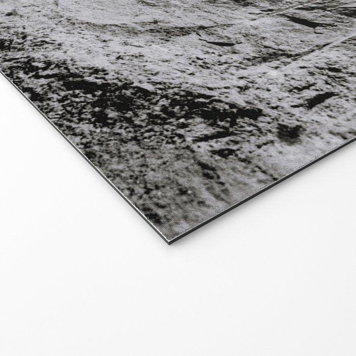 Workmen on face of George Washington, Mount Rushmore, South Dakota black and white photograph Welcome Mat Gallery Image 2
