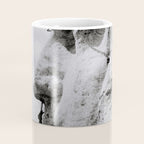 Workmen on face of George Washington, Mount Rushmore, South Dakota black and white photograph Coffee Mug Gallery Image 4