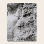 Workmen on face of George Washington, Mount Rushmore, South Dakota black and white photograph Notebook Gallery Image 4
