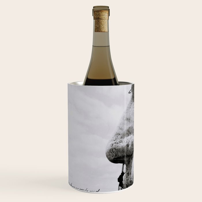Workmen on face of George Washington, Mount Rushmore, South Dakota black and white photograph Wine Chiller Gallery Image 2