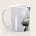 Workmen on face of George Washington, Mount Rushmore, South Dakota black and white photograph Coffee Mug Gallery Image 3