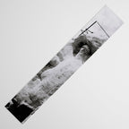 Workmen on face of George Washington, Mount Rushmore, South Dakota black and white photograph Table Runner Gallery Image 3