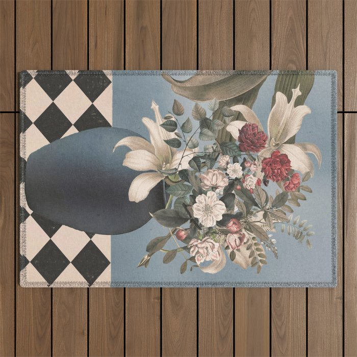 Flowers in The Vase Outdoor Rug Gallery Image 1
