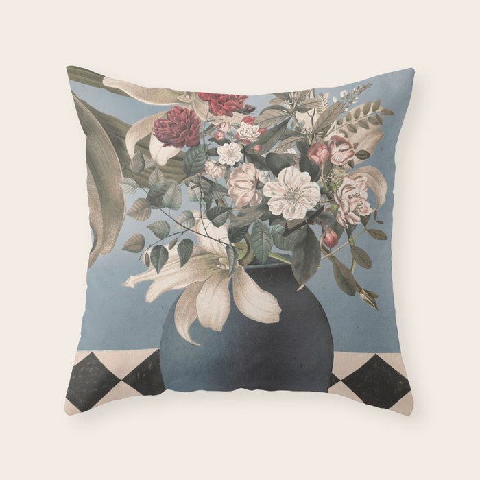 Flowers in The Vase Throw Pillow Gallery Image 6