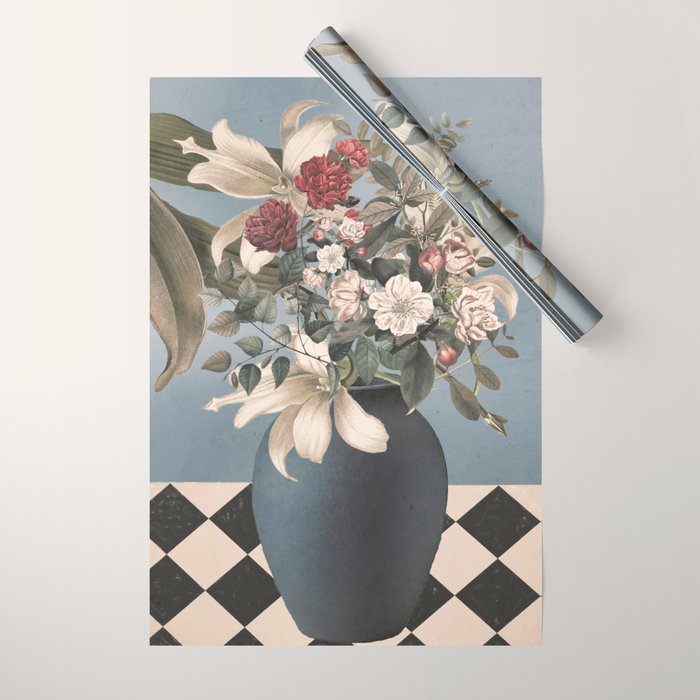 Flowers in The Vase Wrapping Paper Gallery Image 1