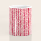 Dotted stripes - Red & pink Coffee Mug Gallery Image 4