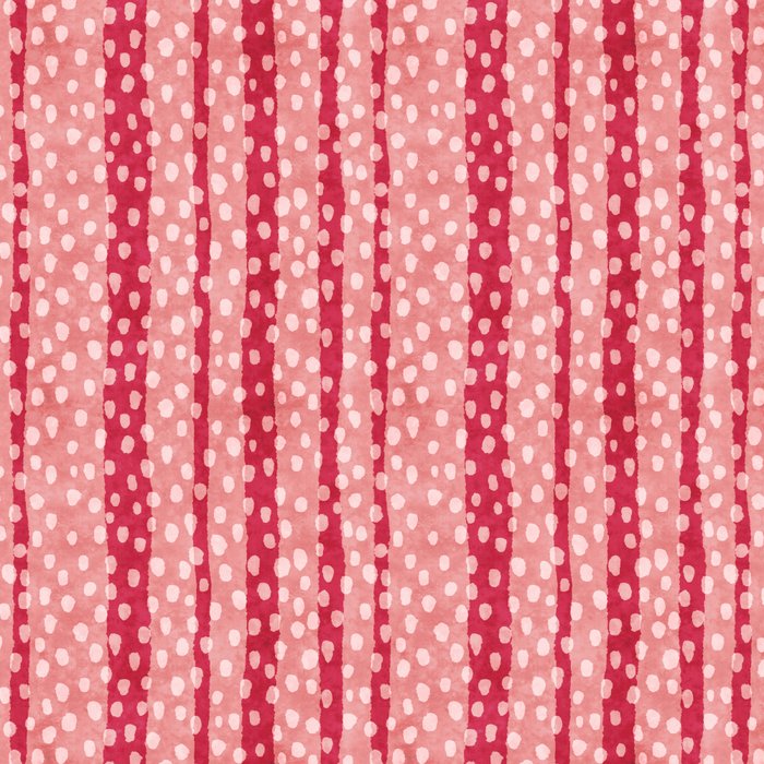 Dotted stripes - Red & pink Coffee Mug Gallery Image 2