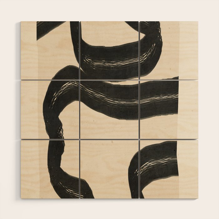 Minimal Abstract Art 15 Wood Wall Art Gallery Image 1
