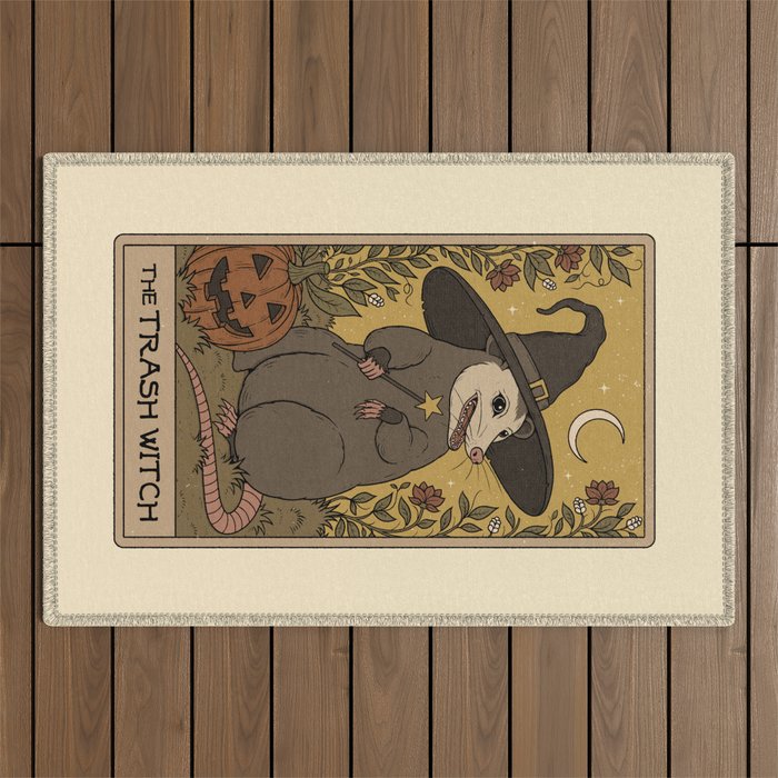 The Trash Witch - Possum Tarot Outdoor Rug Gallery Image 1