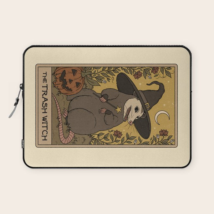 The Trash Witch - Possum Tarot Laptop Sleeve Gallery Image 1