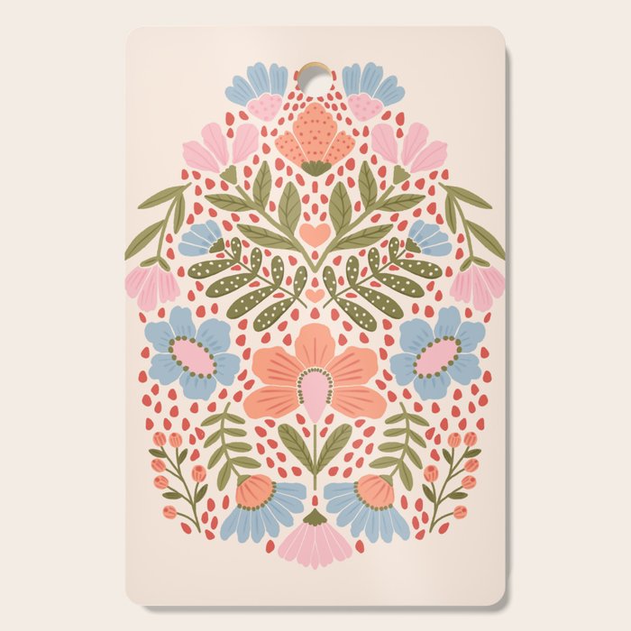 Spring Folksy Flower  Cutting Board Gallery Image 1