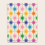 Colorful Retro Starbursts Mid Century Modern Atomic Star Pattern Notebook Gallery Image 4