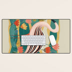 Pink Flamingo Desk Mat Gallery Image 1
