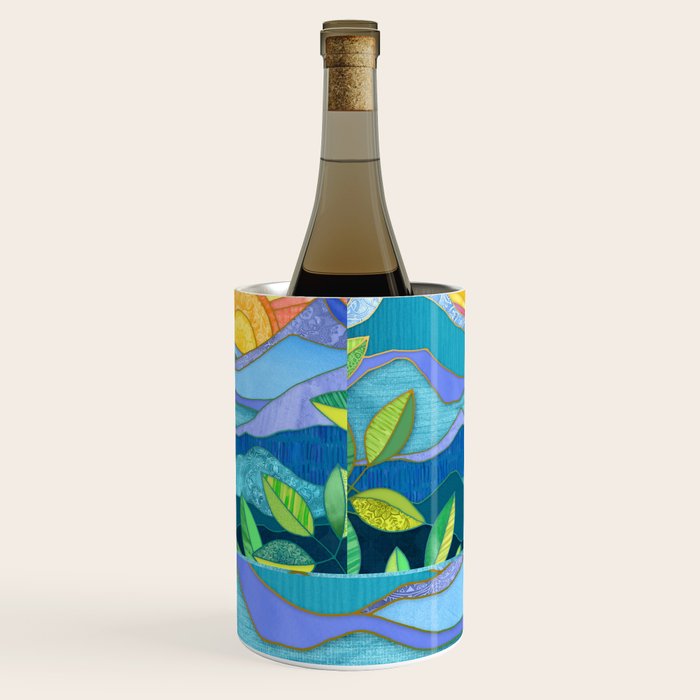 Sunset Through The Leaves Wine Chiller Gallery Image 1