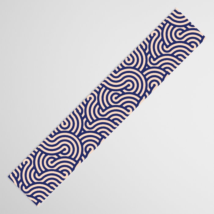 SWIRL Lapis and Almond Table Runner Gallery Image 3