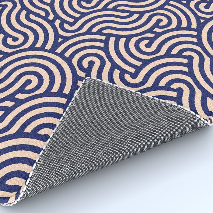 SWIRL Lapis and Almond Rug Gallery Image 4