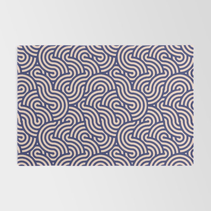 SWIRL Lapis and Almond Rug Gallery Image 2