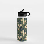 Green Floral Water Bottle Gallery Image 1