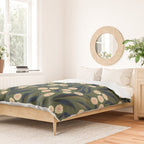 Green Floral Duvet Cover Gallery Image 2