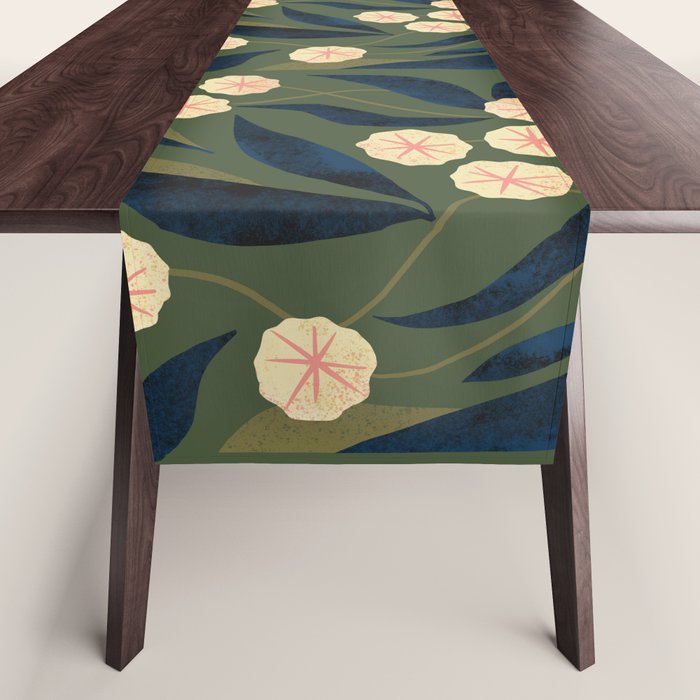 Green Floral Table Runner Gallery Image 1